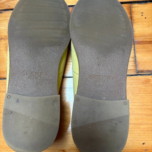 Sperry Top-Sider Seaport Leavy Nautical Canvas Loafer in Yellow - Picture 5 of 5